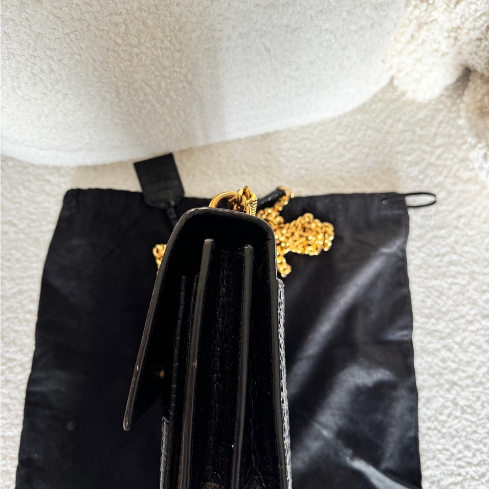 SUNSET MEDIUM IN CROCODILE-EMBOSSED LEATHER - Picture 4 of 11